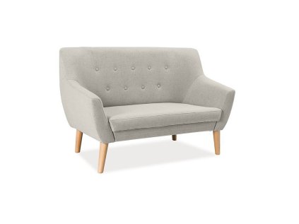 Krémová 2 místná pohovka AMBER – elegantní a pohodlné posezení