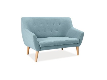 Mentolová 2 místná pohovka AMBER – stylový doplněk do interiéru