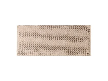 46851 bezovy pleteny koberec thicko 50x120 cm