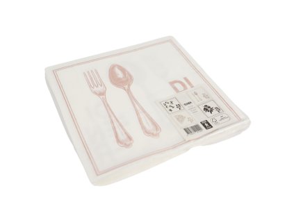 Elegantní servírovací ubrousky HAPPY COOKING 33x33 cm, balení 16 ks