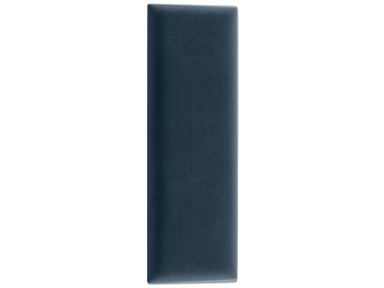 Čalouněný nástěnný panel QUADRATTA 20 x 50 cm, modrý – stylový doplněk interiéru.