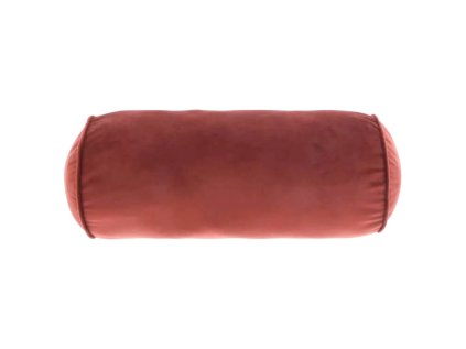 Sametový polštář SILIA 45x20 cm v terakotovém odstínu
