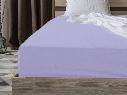 Jersey plahta svijetlo ljubičasta 90 x 200 cm