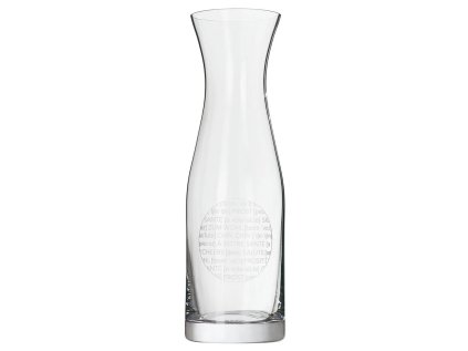 Skleněná karafa na víno VINO APERO 1000 ml s potiskem