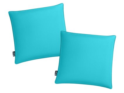Venkovní polštáře CALINO azurové 45x45 cm – sada 2 ks na zahradu