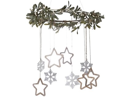 Zidni božićni ukras SNOW MISTLE Ø 40 cm