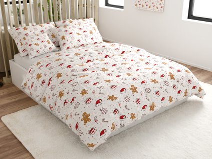 Pamučna posteljina GINGER JOY bijela