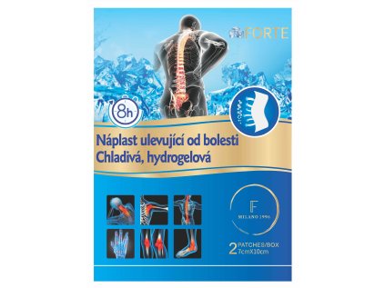 Chladivá náplast ulevující od bolesti s mentolem, 2 ks 7x10 cm