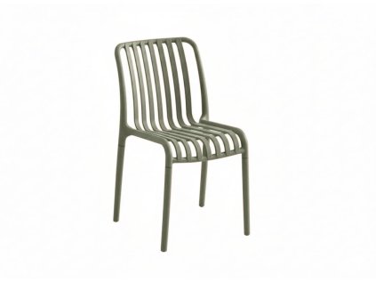 Plastová židle TREGO zelená pro venkovní i vnitřní použití