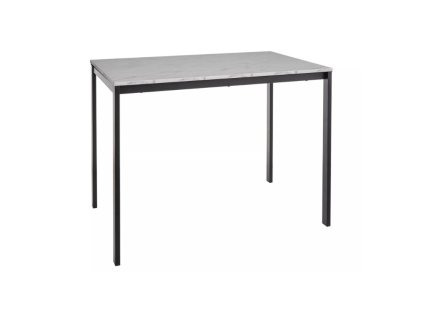 Stylový obdélníkový stůl RAMOD 100x60 cm v dekoru bílého mramoru