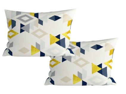 Dekorační povlaky GEOMETRICA 2 ks 50x70 cm, mikrovlákno