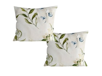 Dekorační povlaky na polštář KARDA 45x45 cm bílé – sada 2 ks