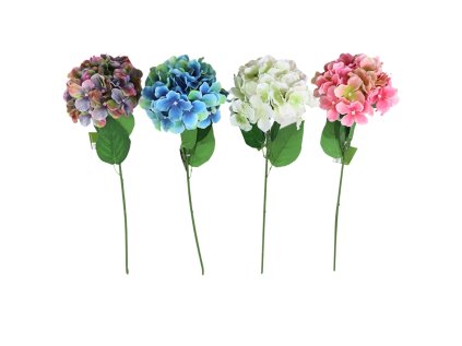 Umělá květina HORTENZIE 54 cm – realistické provedení