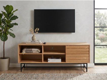 TV stolek VALMOR 140x40 cm, dekor dub
