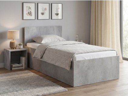 Postel SOFIA 90 x 200 cm, beton