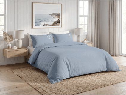 Bavlněné povlečení PLAIN BEAUTY světle šedé v elegantním minimalistickém stylu