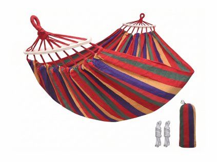 Houpací síť ZENVIO COMFORT 200x80 cm červená s taškou zdarma