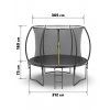 trampolina ogrodowa black drabinka 305cm 10ft (2)
