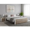 Krevet IKAROS DOUBLE 120 x 200 cm, bijela/hrast sonoma
