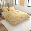 Měkké a teplé povlečení STROMKY A OZDOBA žluté mikrovlákno