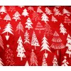 Povlečení mikroplyš CHRISTMAS TREES červené (Dimenzije posteljine 70 x 90 cm | 140 x 200 cm)