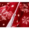 Zimní povlečení z mikroplyše SNOWFALL v červené barvě