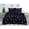 Povlečení mikroplyš GOLDEN DEER tmavě modré (Dimenzije posteljine 70 x 90 cm | 140 x 200 cm)