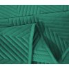 Zelený sametový přehoz na postel se vzorem ARROW VELVET (Dimenzije 200 x 220 cm)