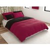 Bavlněné povlečení MONOCHROMATIC vínové – luxusní dvoubarevný design