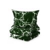 Bavlněné povlečení TEMPESTA – elegantní zelený mramorový design