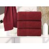 Ručník BASIC ONE 50 x 90 cm tmavě vínový, 100% bavlna – měkký a savý