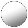 Černé kulaté zrcadlo LEOBERT - různé velikosti (Promjer ogledala 60 cm)