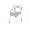 Svijetlo siva plastična stolica KATO