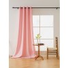 Růžový závěs OXFORD 140x250 cm (Sistem za vješanje Metalni prstenovi)