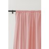 Růžový závěs OXFORD 140x250 cm (Sistem za vješanje Metalni prstenovi)