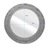 57123 5 kulate zrcadlo roti s ramem z juty