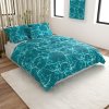 Moderní povlečení TEMPESTA tyrkysové – efekt vody a blesků