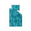 Stylové bavlněné povlečení TEMPESTA tyrkysové s mramorovým designem