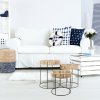 59881 4 modro bezovy pleteny taburet malami