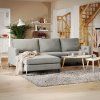 Šedá rohová sedací souprava CORNI (Varijanta Levi kut)