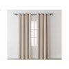 atemňovací závěsy VELVET béžové 140x250 cm s kovovými kroužky