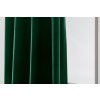 Luxusní tmavě zelené závěsy VELVET 140x250 cm (2 ks), kovové kroužky