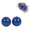 Set od 2 kuglastih svijeća CANDLE BALL BLUE 4,5 cm plave boje