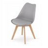 Detail jídelní židle BALI MARK v šedé barvě, součást jídelního setu se stolem KAMI, pohodlný a moderní design
