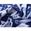 Bavlněné povlečení PATCHWORK modré - luxusní a pohodlné