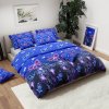 Pamučna posteljina VIOLET BUTTERFLY tamnoplava, 100% pamuk