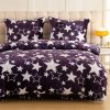Hřejivé povlečení mikroplyš HVĚZDY fialové do každé ložnice
