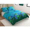 Bavlněné povlečení MODRÝ A ZELENÝ MOTÝL modré s motýlím vzorem