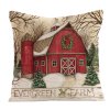 Stylový vánoční povlak na polštář EVERGREEN FARM 45x45 cm, barevný