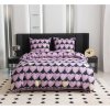Světle fialové povlečení VIOLET HEARTS z mikrovlákna pro romantickou ložnici